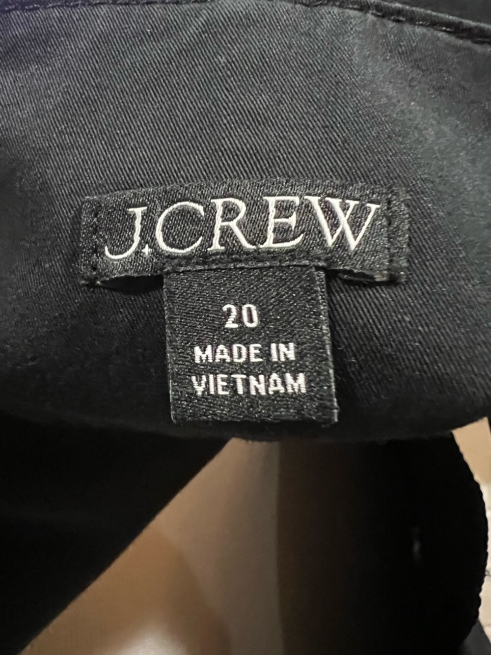 J. Crew Black Patch Pocket Vest in Lightweight Twill Size 20 - Picture 5 of 7